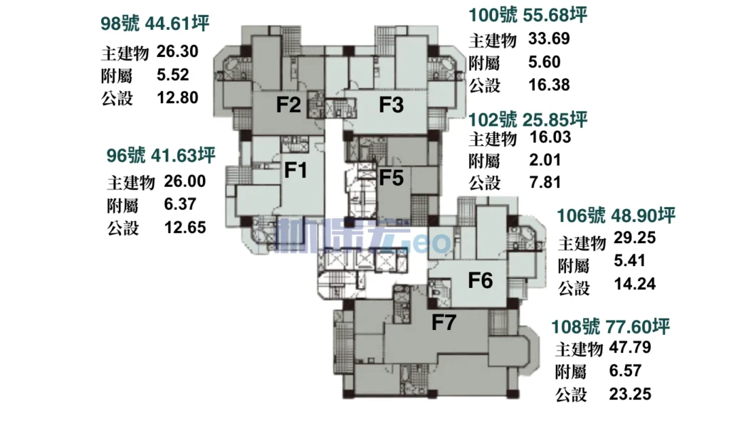 玉上園Ｆ棟戶型分析