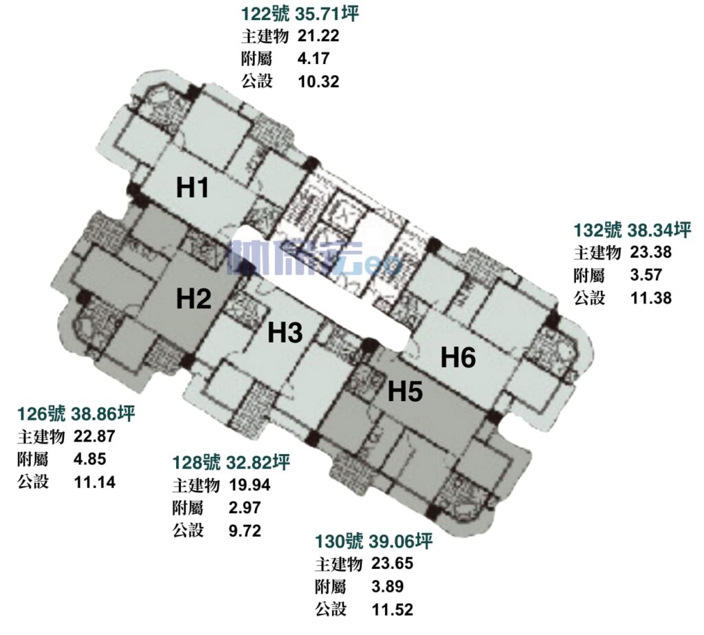 玉上園H棟戶型分析